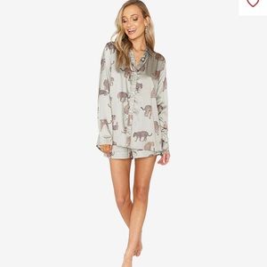 Show Me Your Mumu Early Riser Pajama Set Leopard